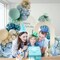 Under the Sea Balloon Garland Kit 147pcs Pastel Blue Green White for Party